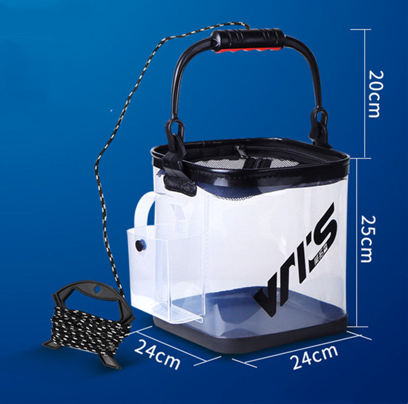 Foldable Transparent Fish Bucket