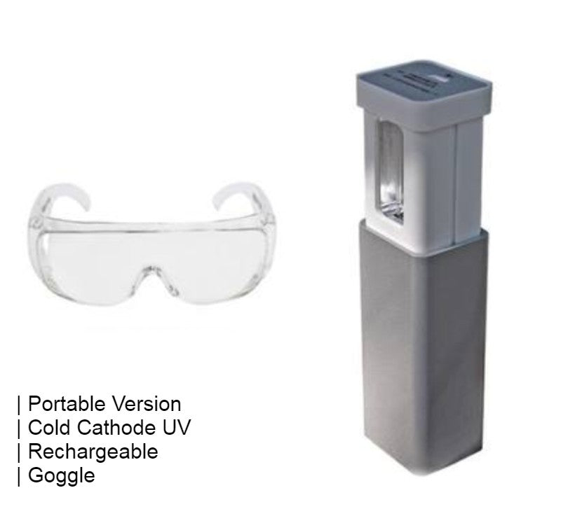 Portable Handheld UV Disinfection Lamp for Home & Travel, with LED UV Disinfection, Simple Operation, Fast and Effective, Suitable for Sofa, Tableware, Clothes and More