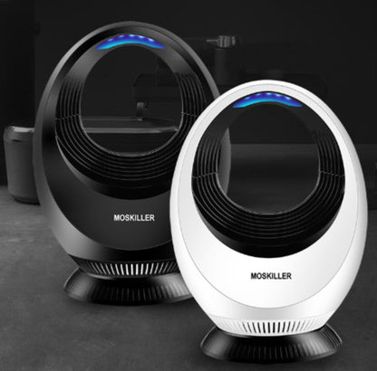 Electronic LED Mosquito Repellent Lamp, with Dual Mosquito Killing Technology, Physical Mosquito Killing, LED Bionic Light Source, Seven-leaf Fan and USB Power Supply, Low noise, Non-toxic and Non-Polluting, for Home & Office