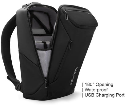 Multifunctional 33L Large-capacity Backpack, with Streamlined Shape, Waterproof Design, 12 Types of Storage Compartments, 180¬∞Opening, Independent Computer Compartment, USB Charging Port