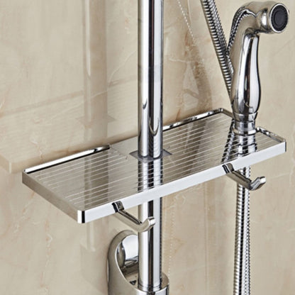 Adjustable Bathroom Shampoo Lotion Tray Holder Organizer Shelves, Punch-free, Easy to Install, Strong Load-Bearing, for Bathroom Storage