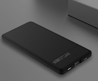 Modular Power Bank with Replaceable Battery Module, Thin and Lightweight Design and Power Indicator, for Travel, Office and More