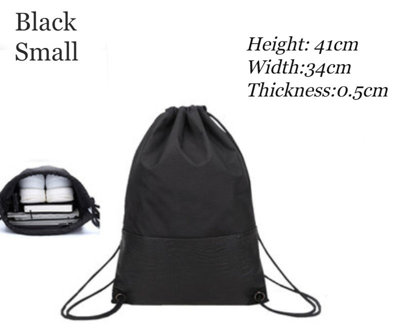 Lightweight & Waterproof Drawstring Backpack with Ball/Shoe Compartment and Dry Wet Separated Design, for Sports, Pool, Beach, Fitness, Soccer, Basketball and More