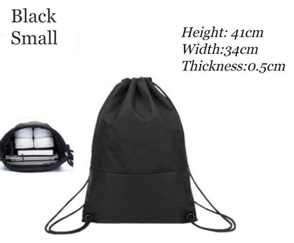 Lightweight & Waterproof Drawstring Backpack with Ball/Shoe Compartment and Dry Wet Separated Design, for Sports, Pool, Beach, Fitness, Soccer, Basketball and More
