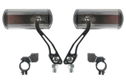Adjustable & Rotatable Bicycle Rear View Mirror, with aluminum bracket and Tool-free Installation, for Safe Cycling