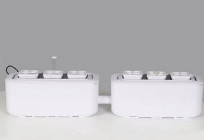 Intelligent Hydroponic Soilless Cultivation Pot with Automatic Watering, Water Level Indication and Electronic Control, for Home and Office ( with US Standard Plug, 110v~220v)