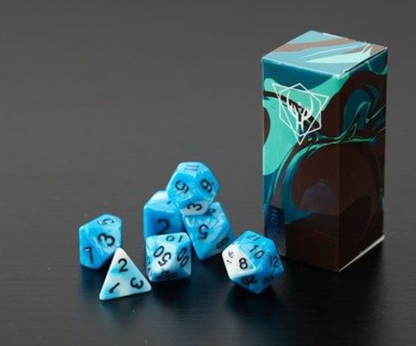 Creative Multi-Faceted 7 Pcs Dice Set, with A Storage Box or A Pouch