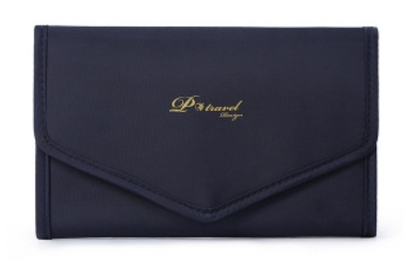 Foldable Jewelry Storage Bag, Roll Up Organizer Pouch, for Necklaces, Earrings, Bracelets, Rings, Chains, Brooches and More