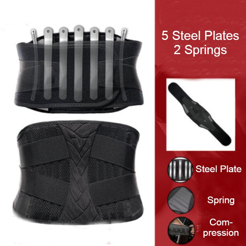 Workout Waist Trimmer, with Steel Bone, Support Springs and Breathable Design, for Training, Exercising, Body Shaping and More