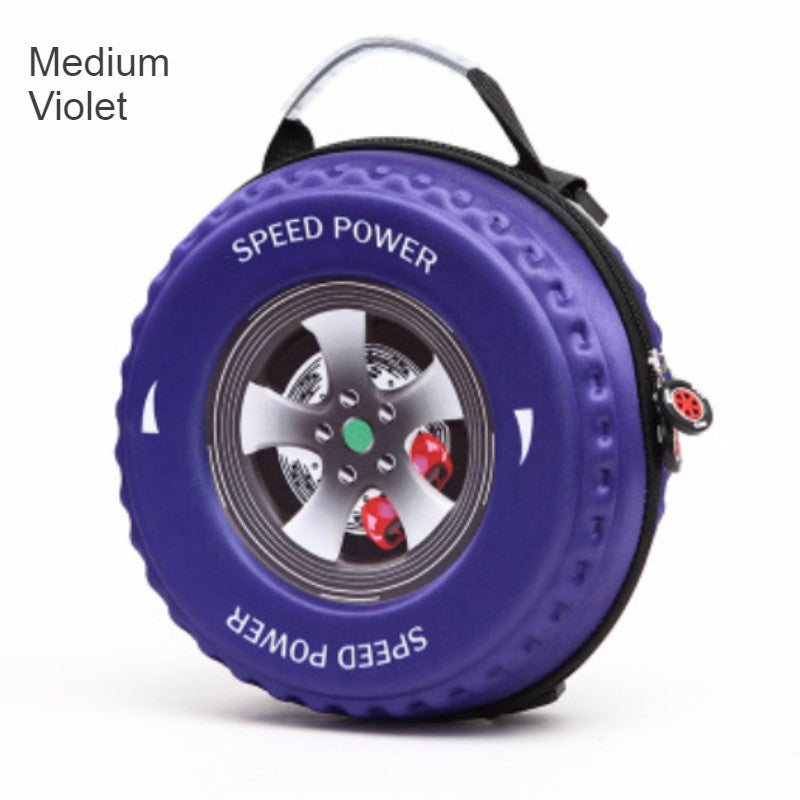 Cool 3D Racing Car Tire Backpack, for Preschool & Kindergarten, Boys & Girls