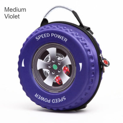 Cool 3D Racing Car Tire Backpack, for Preschool & Kindergarten, Boys & Girls