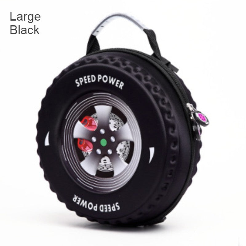 Cool 3D Racing Car Tire Backpack, for Preschool & Kindergarten, Boys & Girls