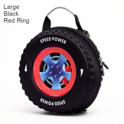 Cool 3D Racing Car Tire Backpack, for Preschool & Kindergarten, Boys & Girls