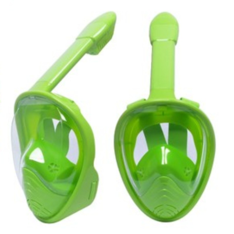 Foldable Full Face Snorkel Mask, with 180 Degree Panoramic Viewing, Anti-Fog & Anti-Leak Design, for Kids and Adults (1 pc)