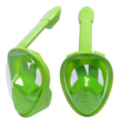 Foldable Full Face Snorkel Mask, with 180 Degree Panoramic Viewing, Anti-Fog & Anti-Leak Design, for Kids and Adults (1 pc)
