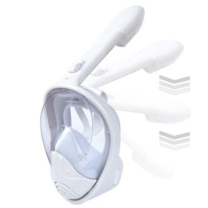 Foldable Full Face Snorkel Mask, with 180 Degree Panoramic Viewing, Anti-Fog & Anti-Leak Design, for Kids and Adults (1 pc)