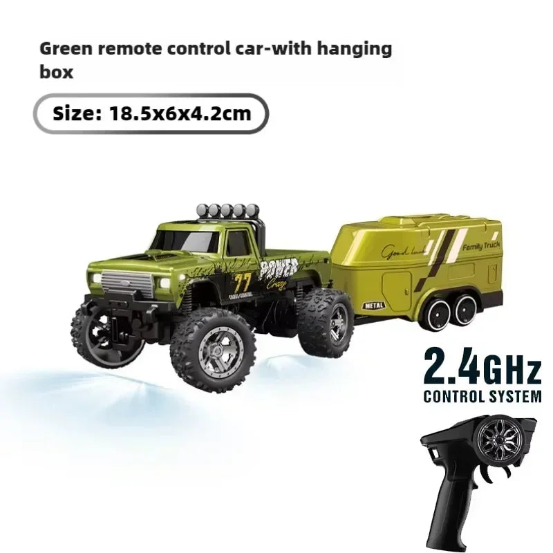 RC 1/64 Speed Mini Off-Road Climbing Car Alloy Cool Appearance Light Shock Absorption Children'S Toy Gift