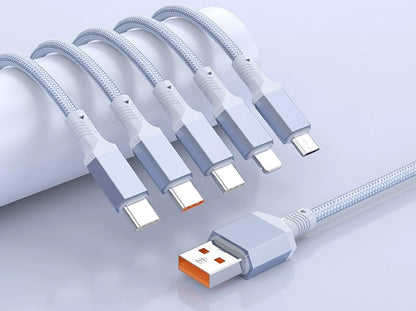 100W Fast-Charge 5-in-1 Data Cable- Power Up