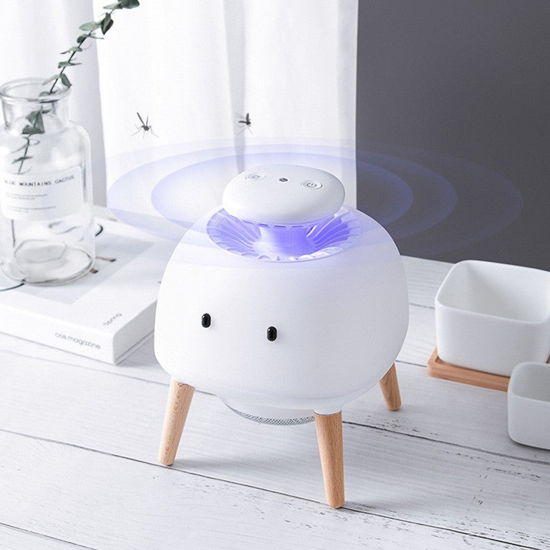 Electronic Indoor Physical Mosquito Killer with 360¬∞ Ring Light, Intelligent Photosensitive System, Desk Lamp Mode and Low Noise, for Home, Kitchen, Bedroom & Office