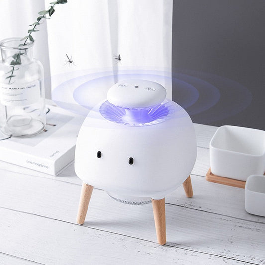 Electronic Indoor Physical Mosquito Killer with 360¬∞ Ring Light, Intelligent Photosensitive System, Desk Lamp Mode and Low Noise, for Home, Kitchen, Bedroom & Office
