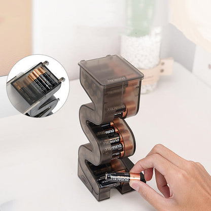 Magnetic Battery Tester And Storage Box For AA And AAA Batteries