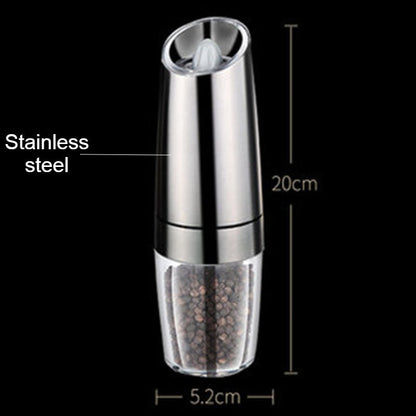 Electric Salt and Pepper Grinder, with Adjustable and Auto On/Off Design, for Pepper, Salt, Bean & More