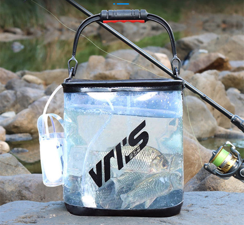 Foldable Transparent Fish Bucket