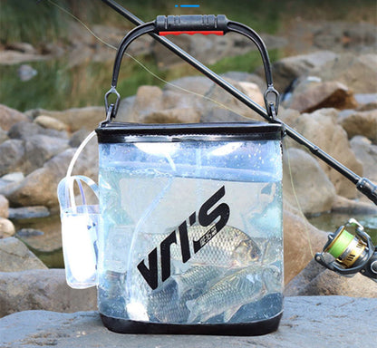 Foldable Transparent Fish Bucket