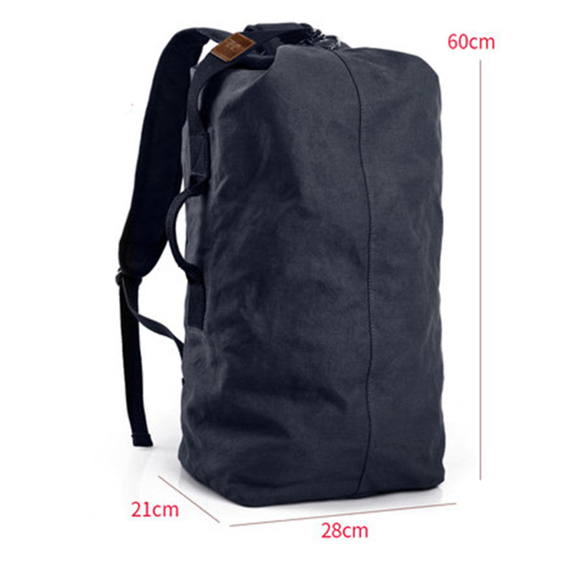 Large Capacity Canvas Backpack, with Sturdy Material, Multiple Interior Pockets and Multi-purpose Utility, for Outdoor & Travel, Men and Women