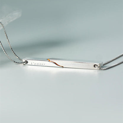 Luxury Couple Sterling Silver Necklace