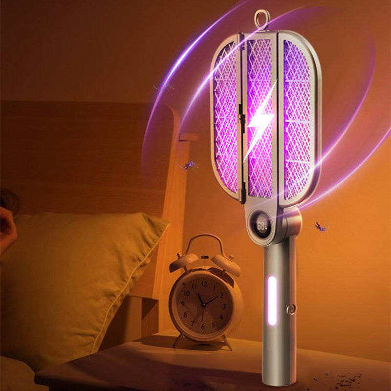 2024 New Dual-Use Foldable Electric Mosquito Swatter