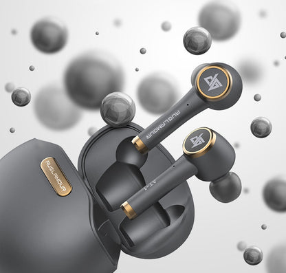 Bluetooth 5.0 True Wireless Stereo Earbuds with Built-in Mic, IPX5 Waterproof, Premium Sound, For Sports, Running & More