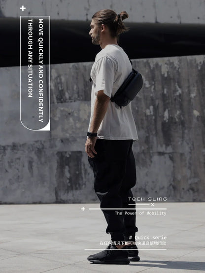 Trendy Men's Crossbody Chest Bag - Sporty Waist Pack