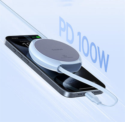 Dual-Head Type-C Retractable Data Cable