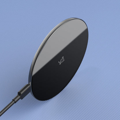 15W Fast Charging Transparent Wireless Charging Board with Glass Panel, Upgraded Coil & Universal Compatibility