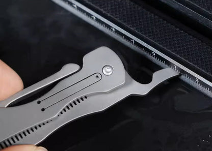 Pure Titanium Folding Comb - Anti-Static Travel Massage Comb