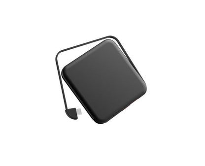 Tinier & Thinner Solar Power Bank with 3-in-1 Concealable Cable