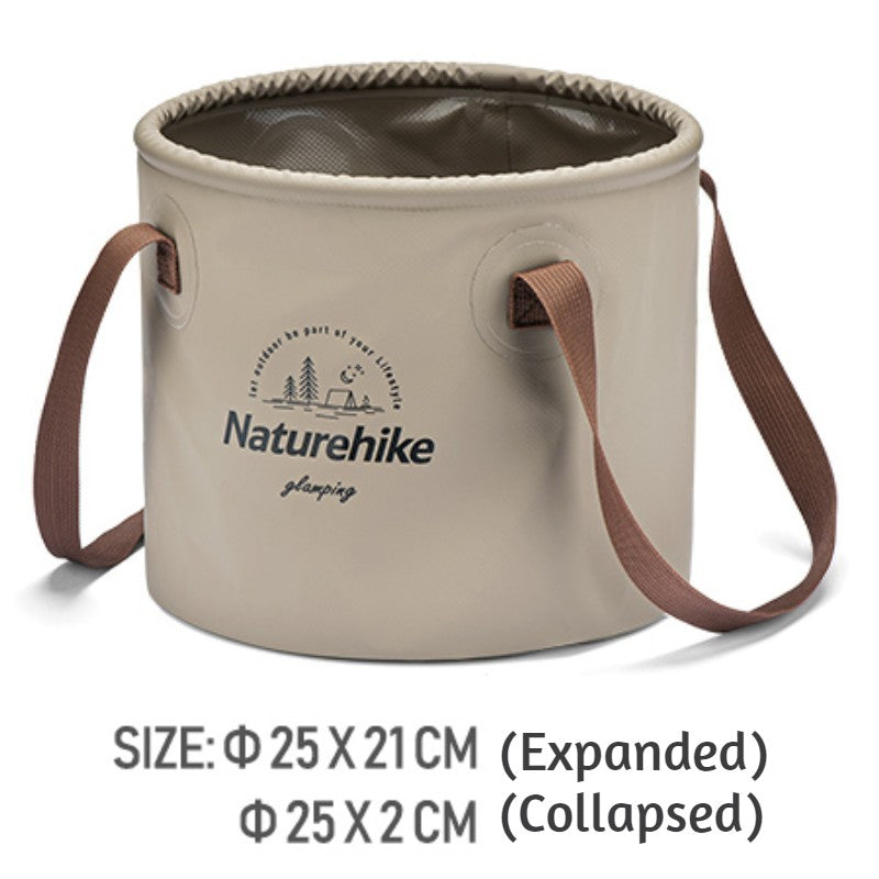 Portable Collapsible Bucket, for Camping, Hiking, Fishing & Travelling