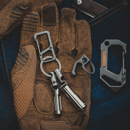 Titanium Alloy Universal Rotating Keychain (2 Pack)