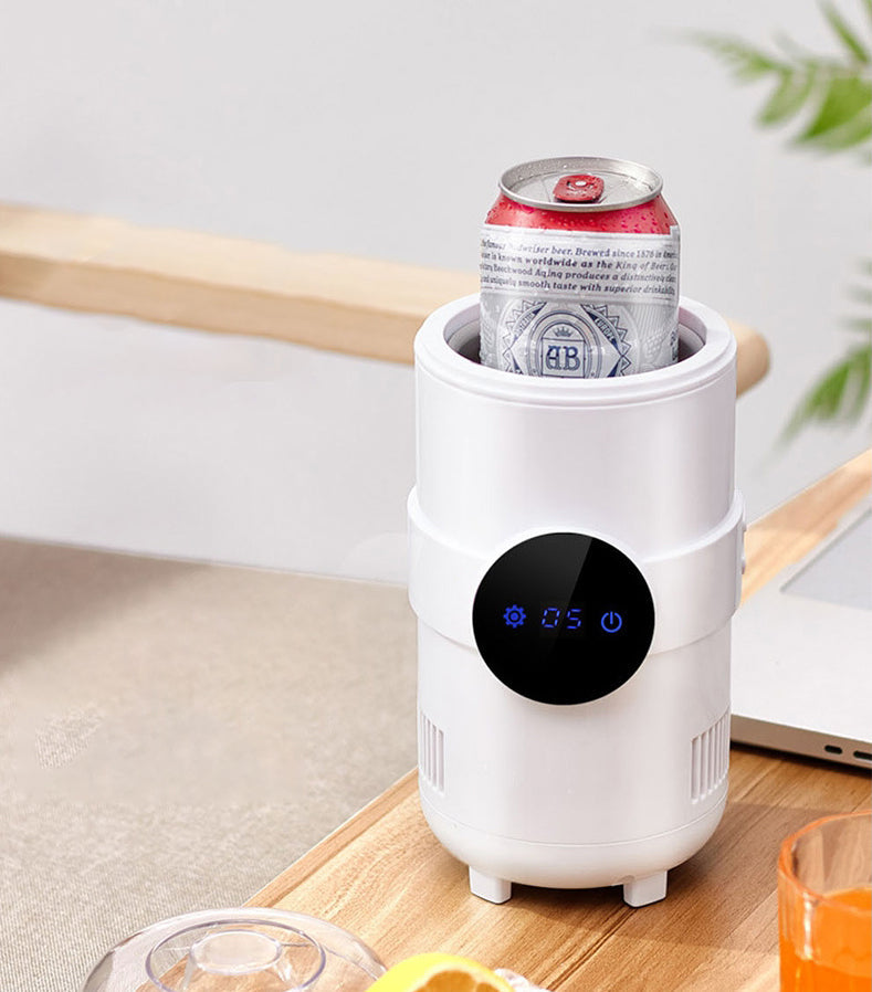 Mini & Portable Electric Beverage Cooling and Heating Cup Holder, 5¬∞C to 55¬∞C, for Beer Milk Tea & More