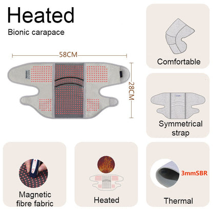 Far Infrared Thermal Knee Warmer, with Super Warm Fabric & Bionic Carapace Design, for Winter, Travel & Outdoors