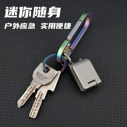 Titanium Mini Folding Keychain: Outdoor, Self-Defense, Portable Express Opener