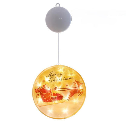 Christmas Tree LED Window Lights – 3D Battery-Powered Fairy Glow with Easy Hang & Double-Sided Tape