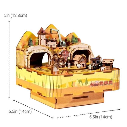 Autumn Day DIY Music Box | 3D Wooden Puzzle