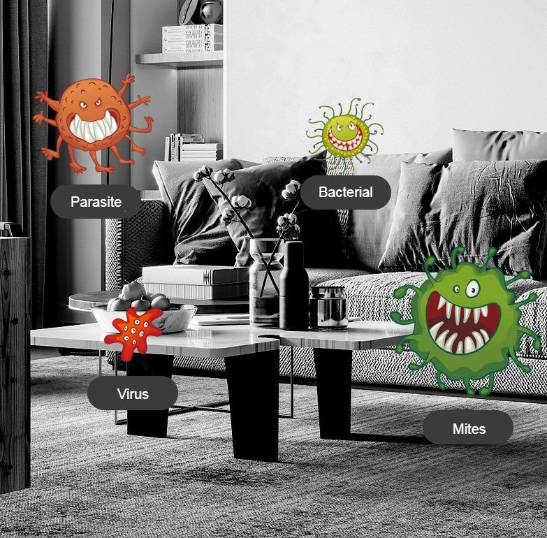 Household 38W UV Ozone Disinfection Lamp, Effective Sterilization and Disinfection, Air Purification, Intelligent Timing, for Home and Office