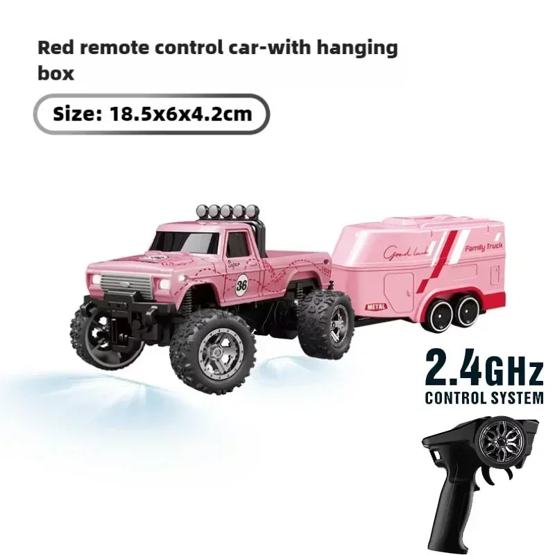 RC 1/64 Speed Mini Off-Road Climbing Car Alloy Cool Appearance Light Shock Absorption Children'S Toy Gift