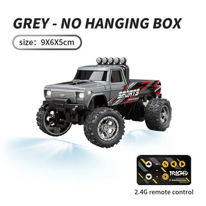 RC 1/64 Speed Mini Off-Road Climbing Car Alloy Cool Appearance Light Shock Absorption Children'S Toy Gift