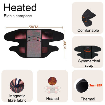 Far Infrared Thermal Knee Warmer, with Super Warm Fabric & Bionic Carapace Design, for Winter, Travel & Outdoors