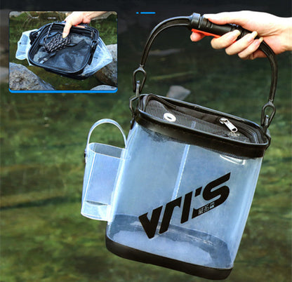 Foldable Transparent Fish Bucket