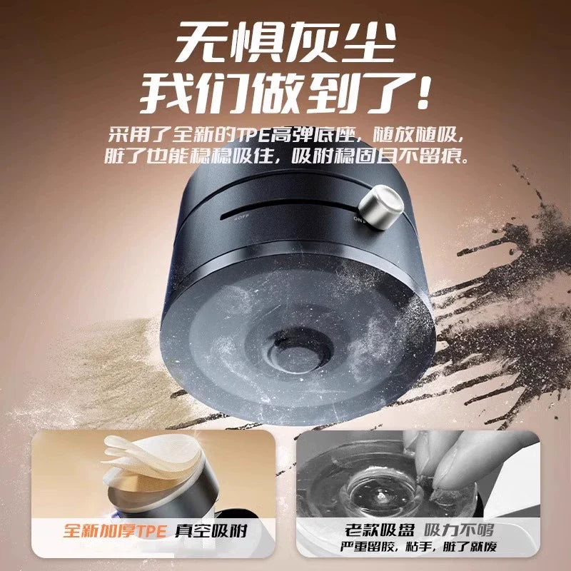 Magnetic Suction Phone Holder: 360¬∞ Rotating, Foldable, Selfie-Ready, Desk-to-Car Mount